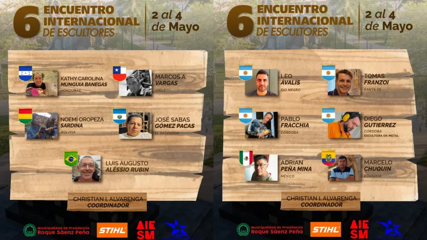 Este viernes arranca el 6° Encuentro Internacional de Escultores