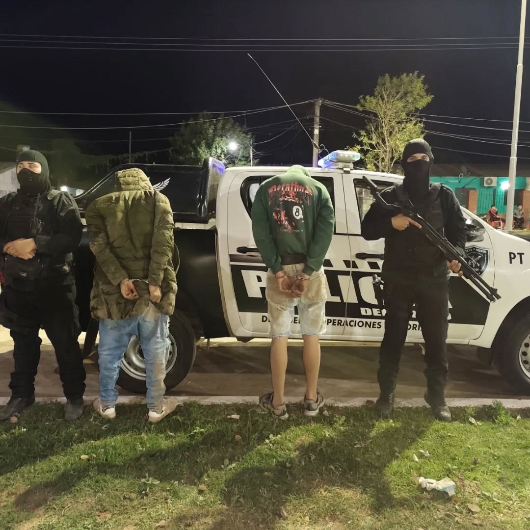 Barranqueras: Detuvieron a dos jóvenes con 147 envoltorios de cocaína, uno de ellos tiene 15 años