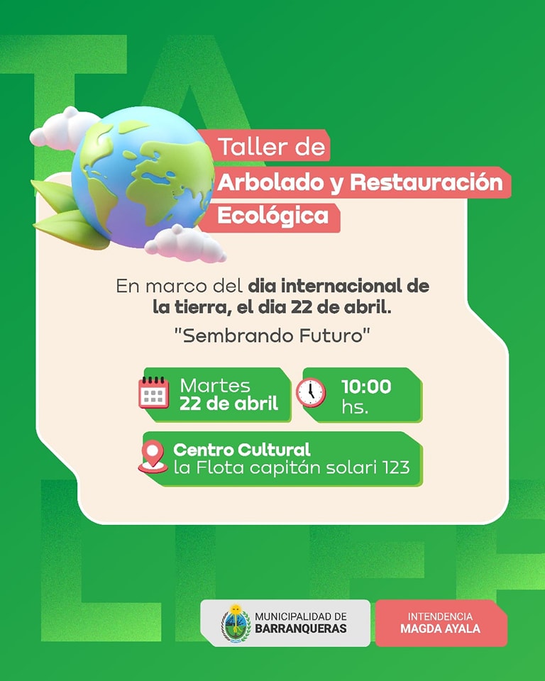 Se dictará un Taller «Sembrando Futuro» en Barranqueras