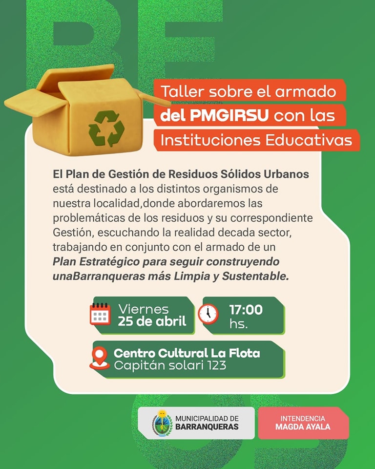 Taller de armado del PMGIRSU en Barranqueras