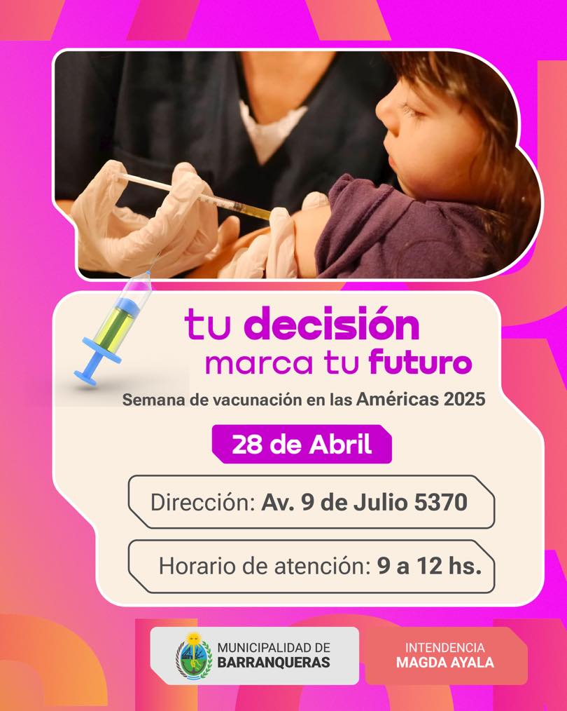 Semana de la vacunación en Barranqueras