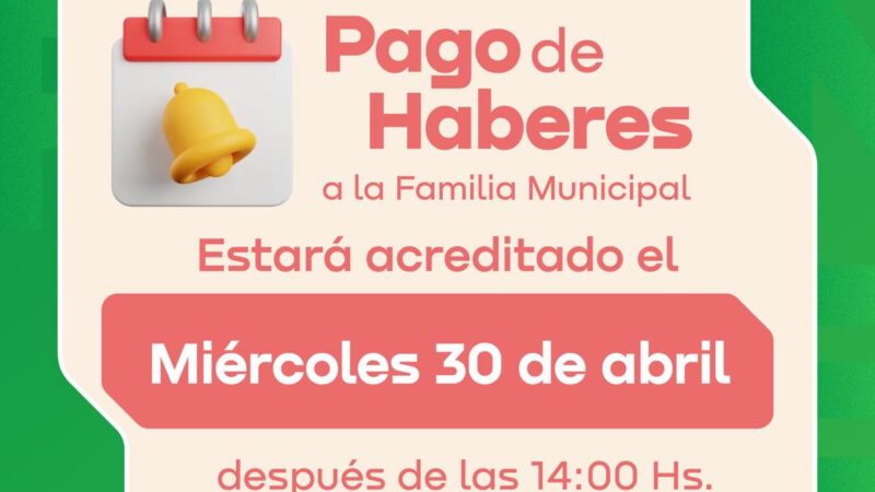 Hoy cobran los empleados municipales de Barranqueras