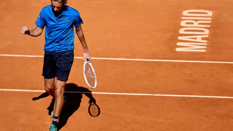 Cerúndolo cayó ante Medvedev y se despidió del Madrid Open