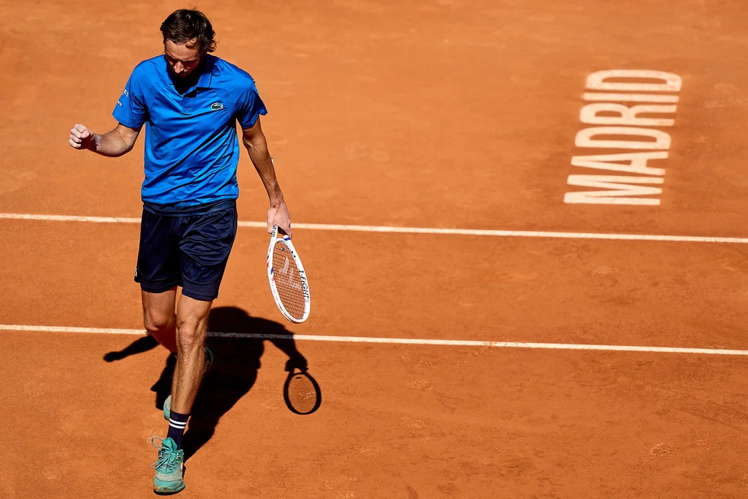 Cerúndolo cayó ante Medvedev y se despidió del Madrid Open