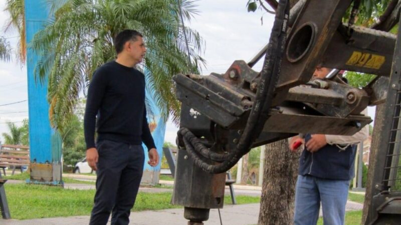 Se renovaron luminarias en barrio de Puerto Vilelas
