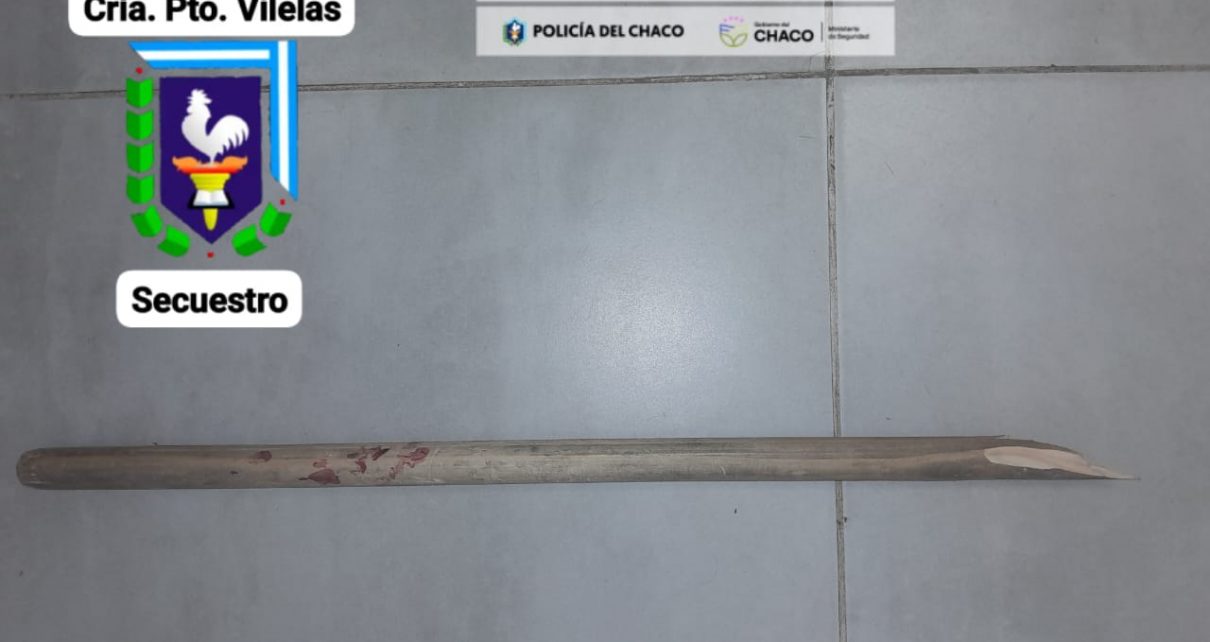 Vilelas: Alcoholizado agredió a su pareja con un palo, quedó detenido