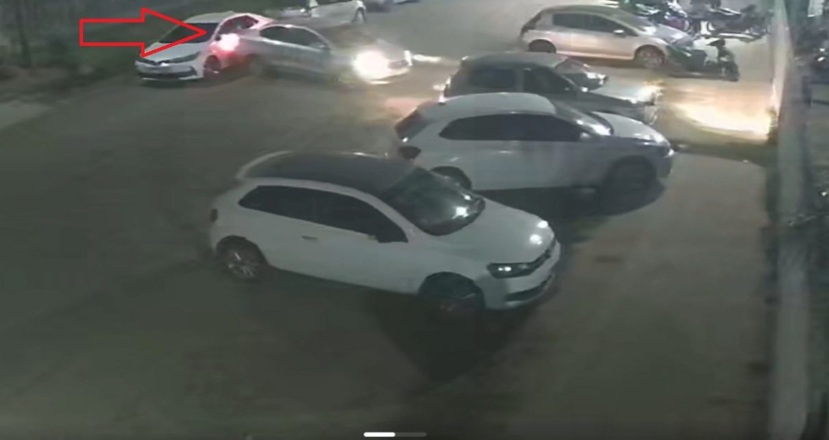 Chocaron un auto en frente al Club Defensores en Vilelas y se dieron a la fuga