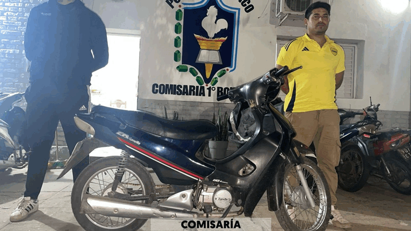Recuperan una moto oculta en un terreno baldío