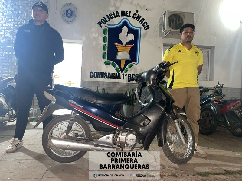 Recuperan una moto oculta en un terreno baldío