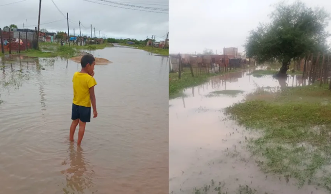 El barrio 6 de Septiembre se encuentra inundado: «Nos ayudamos entre familias»