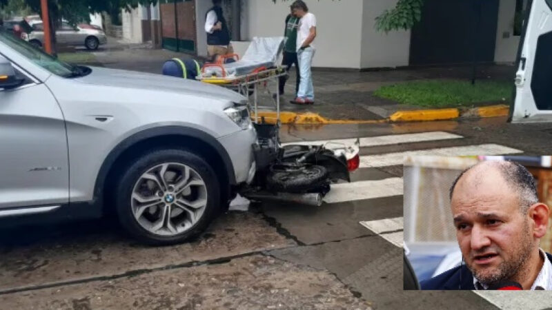 Con su reciente salida bajo fianza, Osuna chocó a un motociclista en Resistencia