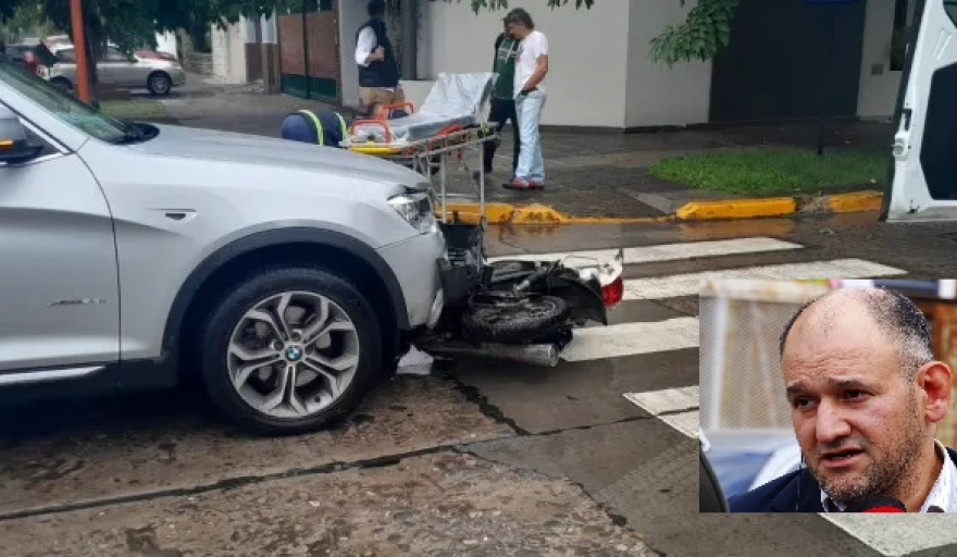 Con su reciente salida bajo fianza, Osuna chocó a un motociclista en Resistencia