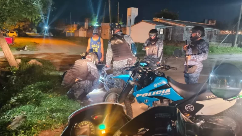 Se realizo un operativo policial en Villa Fuckman