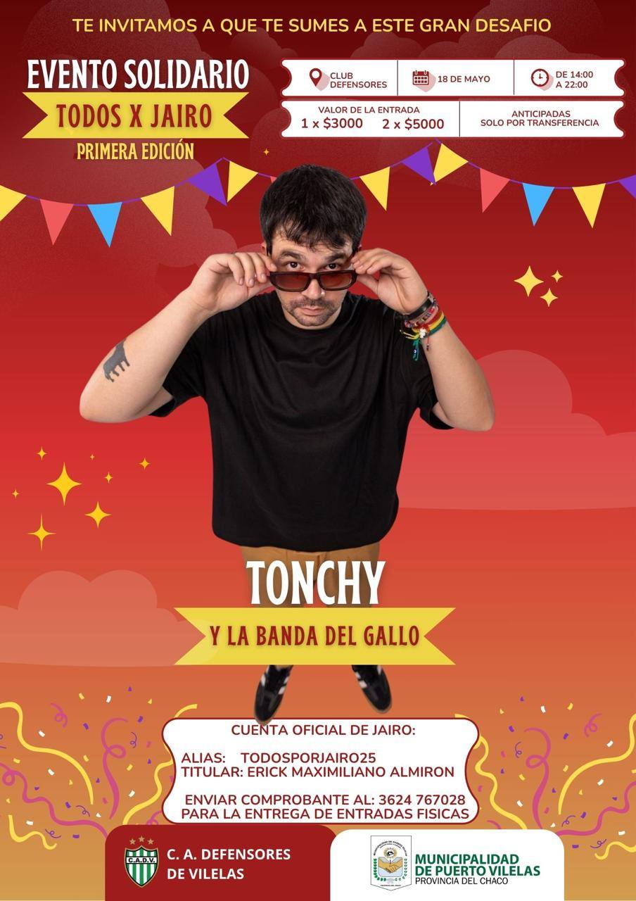 La Municipalidad de Vilelas al evento «Todos por Jairo»
