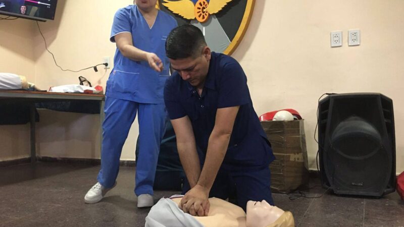 Policia Caminera recibió capacitación en primeros auxilios