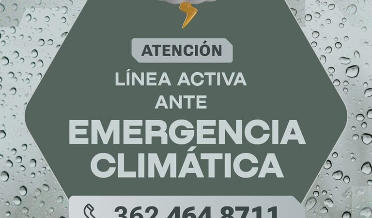 El Municipio de Barranqueras recordó las líneas de emergencia ante el pronostico de tormentas