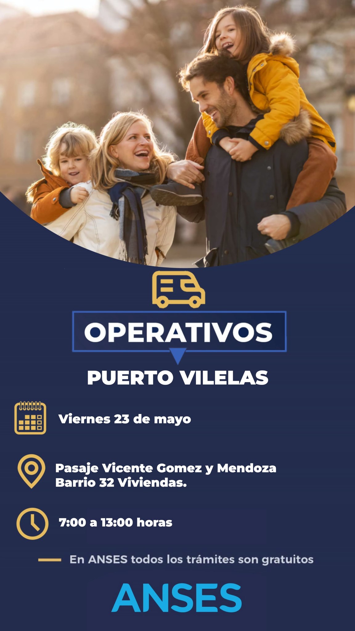 Operativo ANSES en Puerto Vilelas