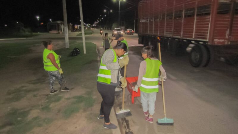 El servicio de limpieza nocturna avanza en Vilelas