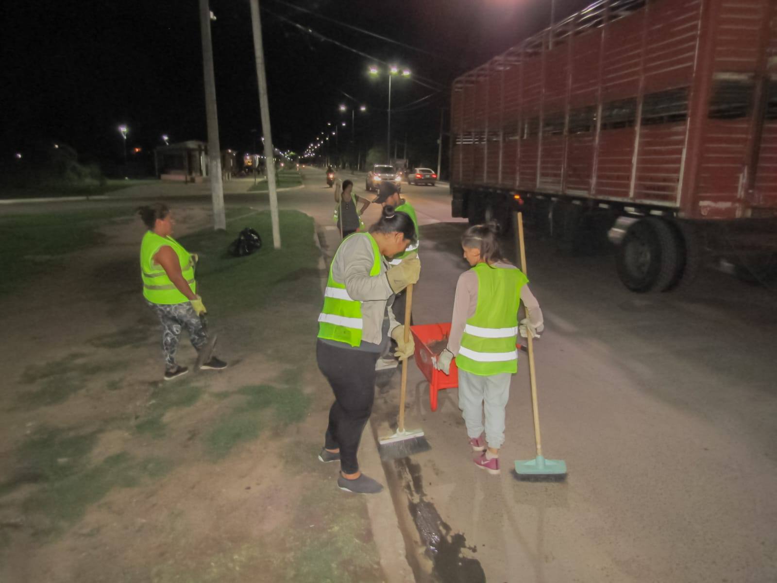 El servicio de limpieza nocturna avanza en Vilelas