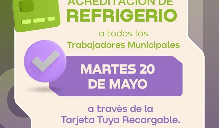 Hoy se acredita el refrigerio para los empleados municipales de Barranqueras