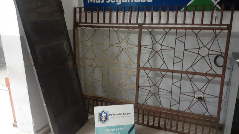 Intentaron robarse un portón, la Policia actuó y lo recuperó para rápidamente