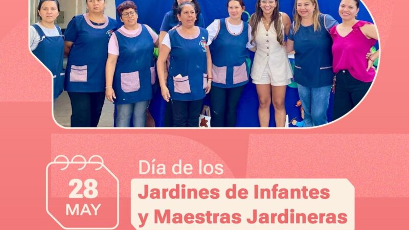 El Municipio de Barranqueras saludo a los jardines de infantes y a las maestras jardineras en su día