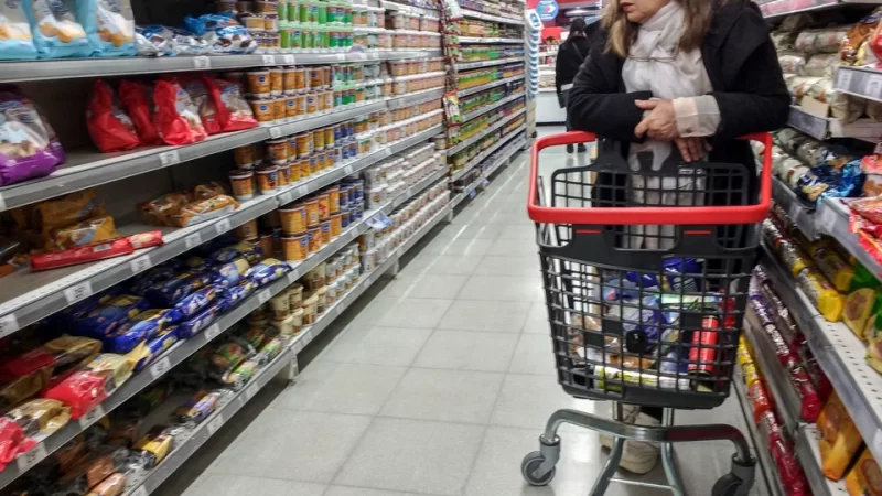 Fuerte salto de la inflación en alimentos en la tercera semana de mayo