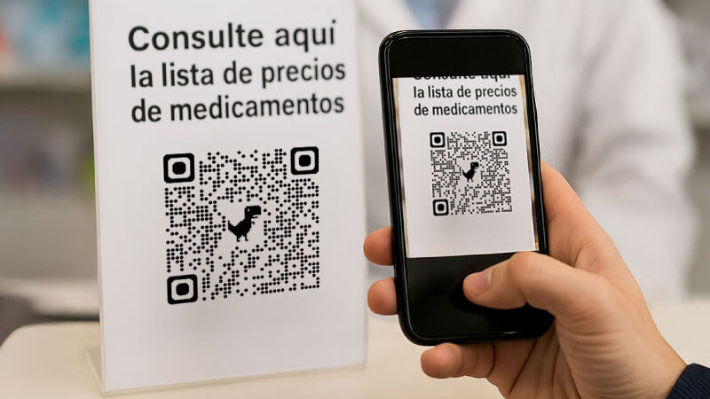 Nuevo QR en medicamentos, sirve para comparar precios