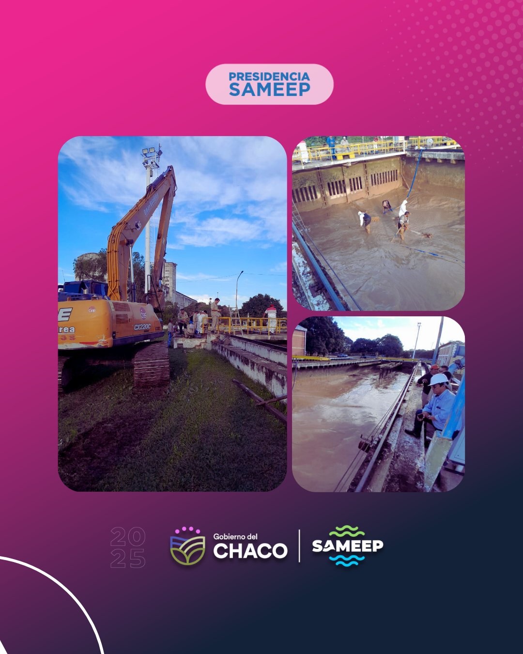 SAMEEP realizó limpieza en la Planta Potabilizadora 1 de Barranqueras