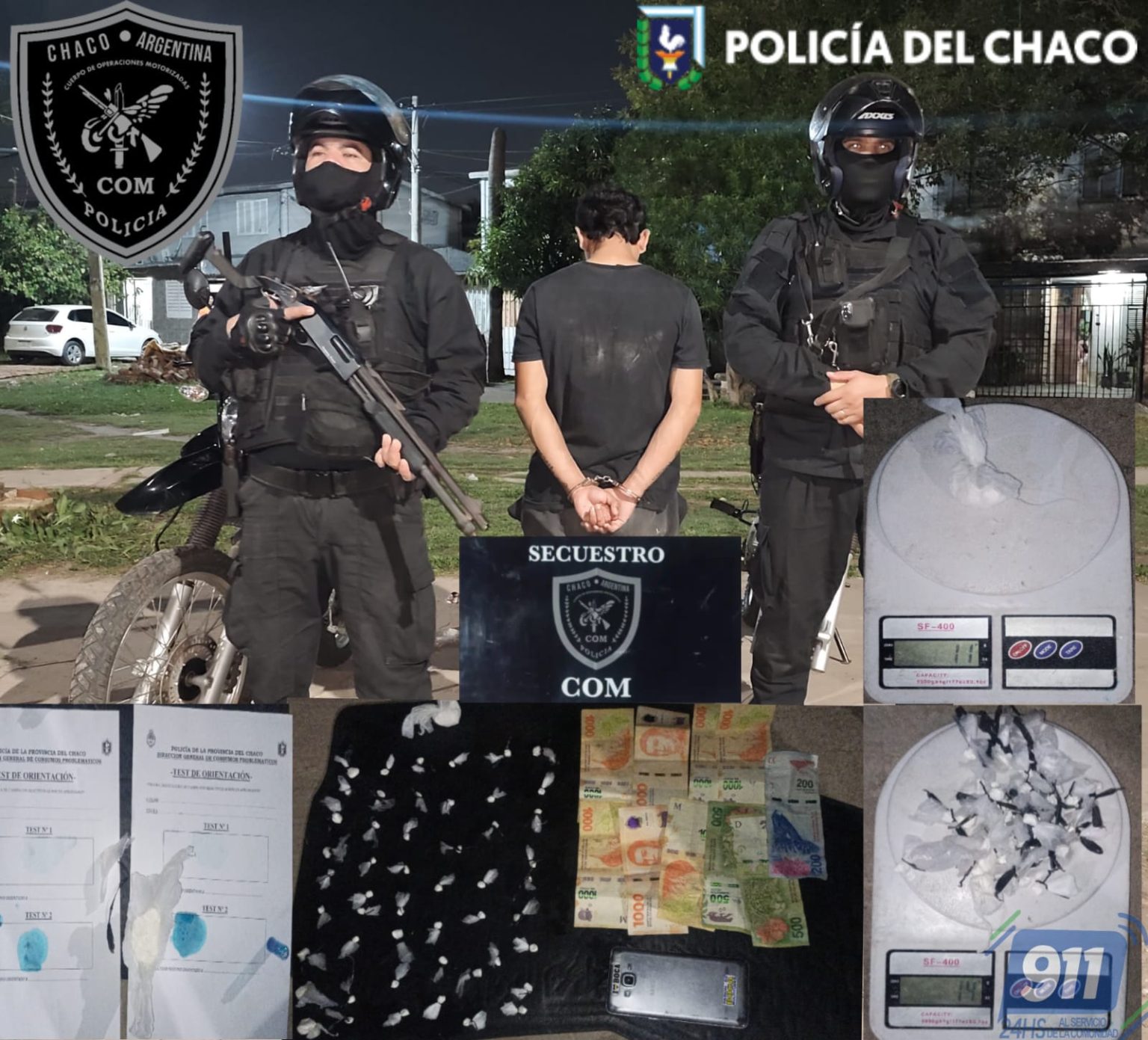 Policia Motorizada detuvo a un supuesto dealer en Resistencia