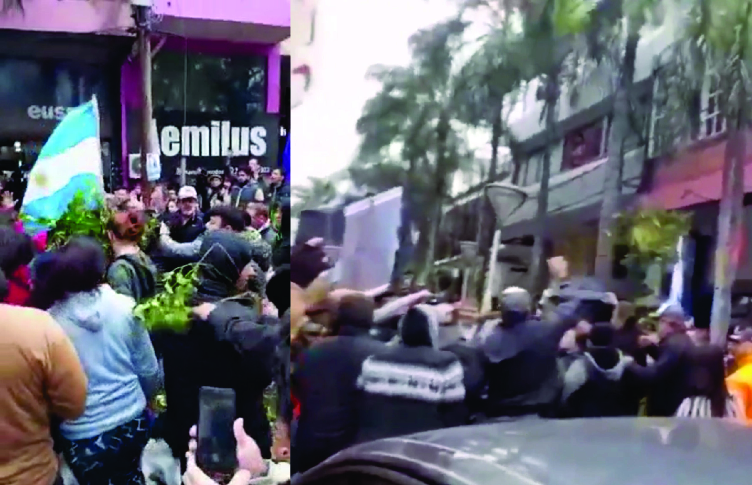 Incidentes en una manifestación de yerbateros durante la visita de Karina Milei a Misiones