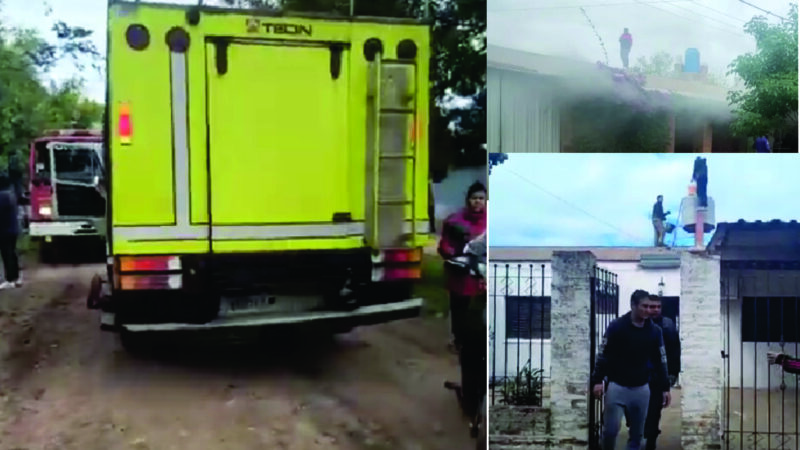 Un incendio se registró en varias viviendas en Resistencia