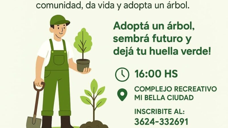 Jornada de plantación de árboles junto al Municipio de Barranqueras