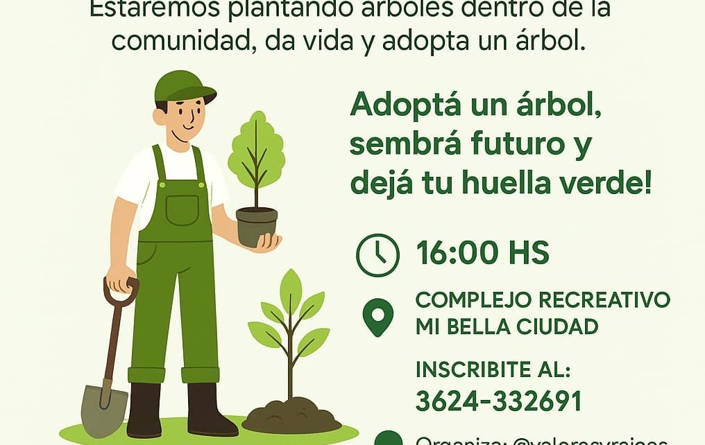 Jornada de plantación de árboles junto al Municipio de Barranqueras