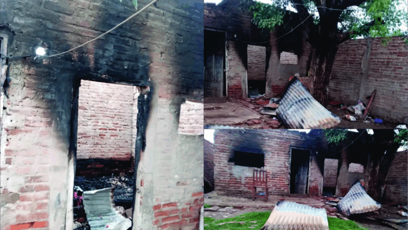 Una mujer y sus hijos perdieron todo tras que su casa fuera incendiada por su expareja