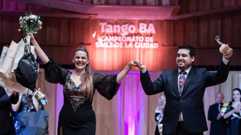 Bailarina chaqueña, ganadora en dos ocasiones del Campeonato de Tango en la Ciudad de Buenos Aires