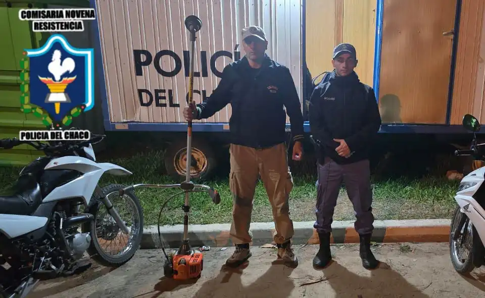 Barrio La Liguria: Robó una motoguadaña pero la dejó atrás al escapar de la policía