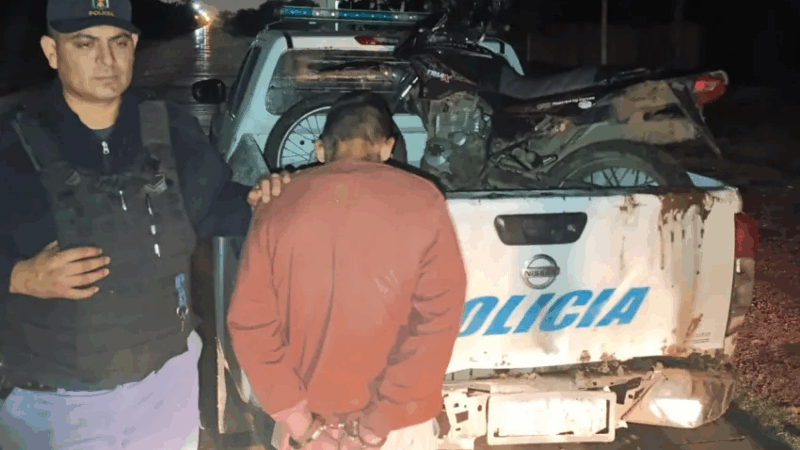 Recuperan motocicleta robada y arrestan a un joven en un operativo en Sáenz Peña