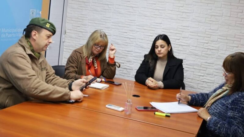 En el marco de la previa a un nuevo aniversario de Vilelas, la secretaria de gobierno se reunión con representantes de las Fuerzas Armadas