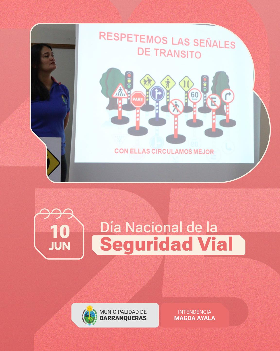 El Municipio de Barranqueras deja recomendaciones en el día de la seguridad vial