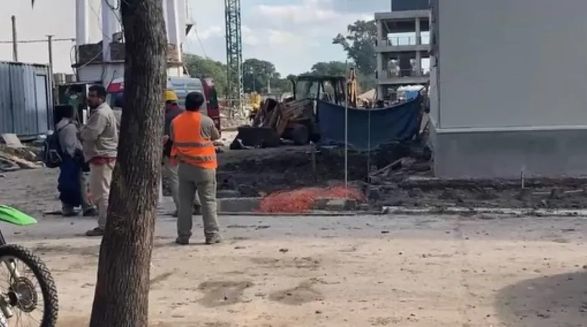 Un trabajador murió en un derrumbe de obra del gobierno provincial de Corrientes