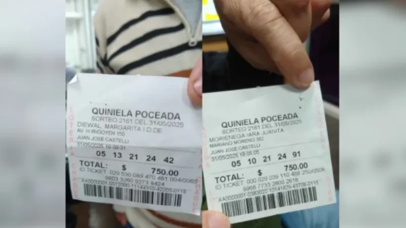 Apostó números familiares y se llevo la Poceada