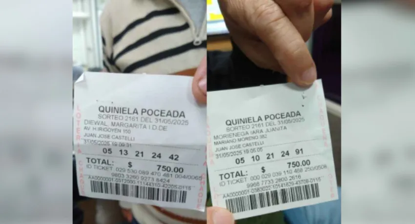 Apostó números familiares y se llevo la Poceada