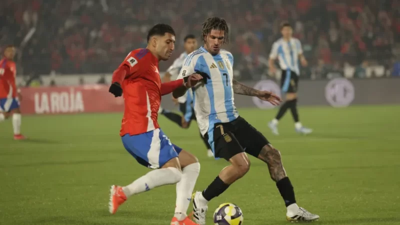 Argentina le gano a Chile con gol de Julián Álvarez