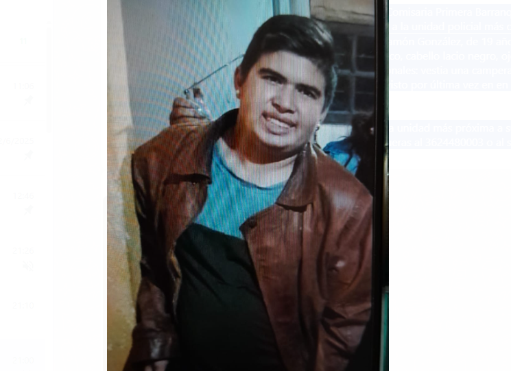 Se busca a Miguel Ramón González, quien desapareció en Barranqueras