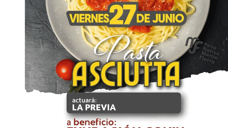 Pasta Asciutta 2025: Una Noche de Sabor y Solidaridad en Beneficio de CONIN