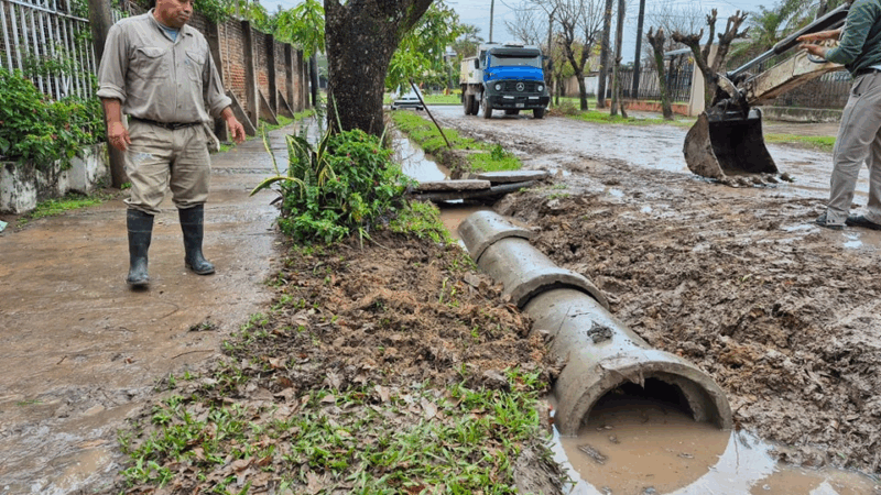 Barranqueras refuerza tareas de mantenimiento urbano para prevenir anegamientos