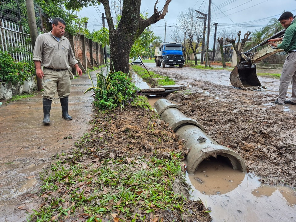 Barranqueras refuerza tareas de mantenimiento urbano para prevenir anegamientos