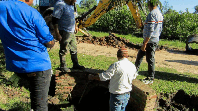 Puerto Vilelas: Mejoras en el sistema de desagües del Barrio 150 Viviendas