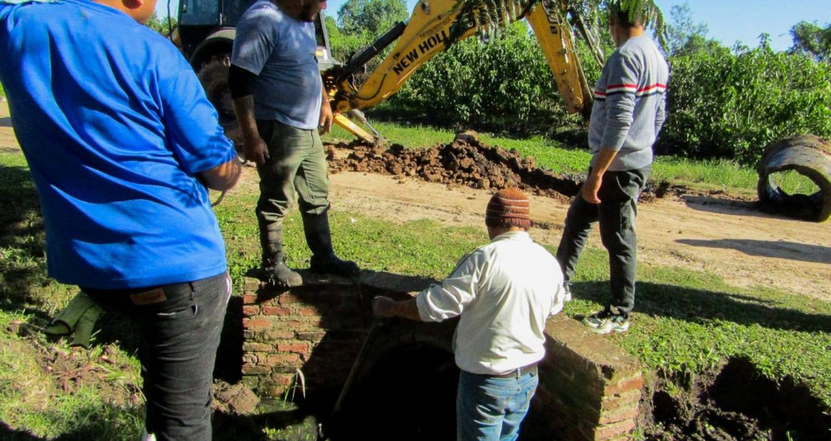 Puerto Vilelas: Mejoras en el sistema de desagües del Barrio 150 Viviendas